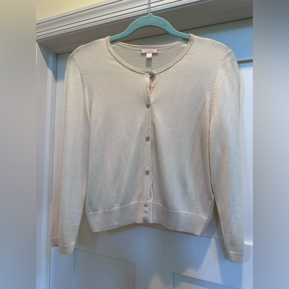 Glint Lightweight cardigan sweater.